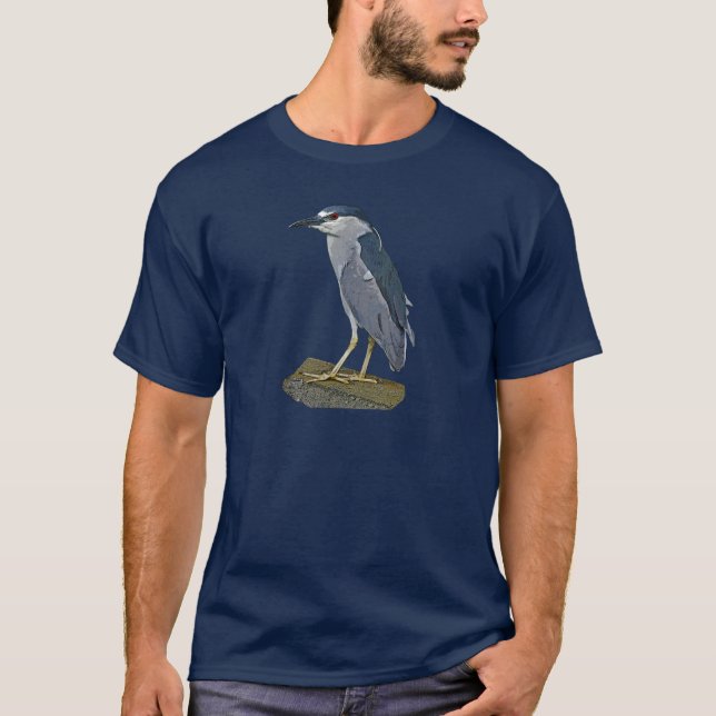 Camiseta garza de noche Negro-coronada (Anverso)