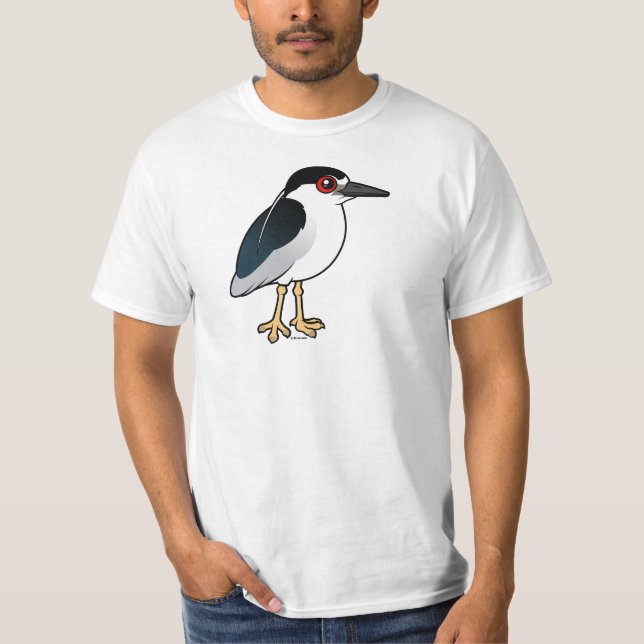 Camiseta garza de noche Negro-coronada (Anverso)