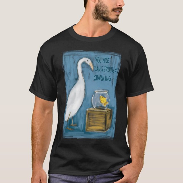 Camiseta Garza encantadora y pez (Anverso)