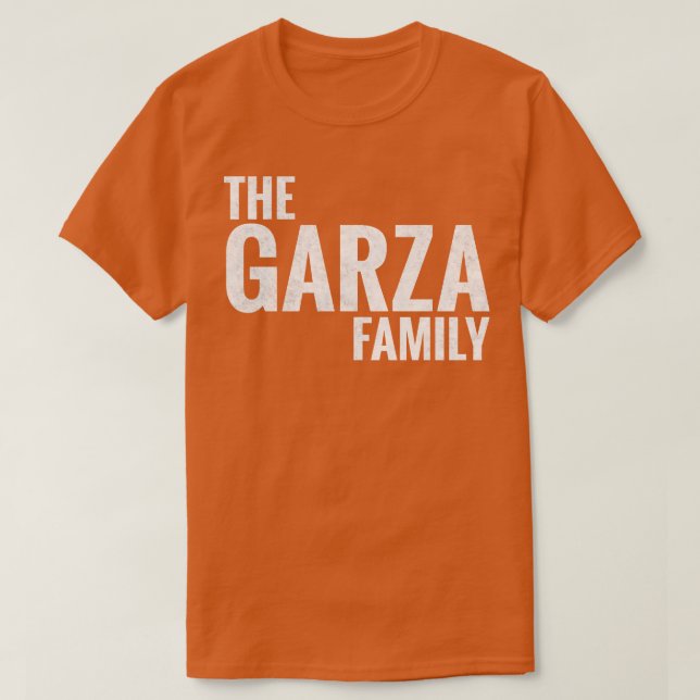 Camiseta Garza Family Garza Apellido Garza Apellido 1 (Diseño del anverso)