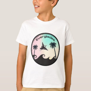 Camiseta Garzas de Everglades aves en el parque