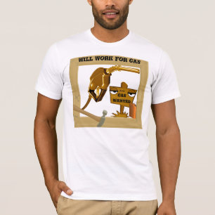 Camiseta Gas buscado, trabajará para Gas_