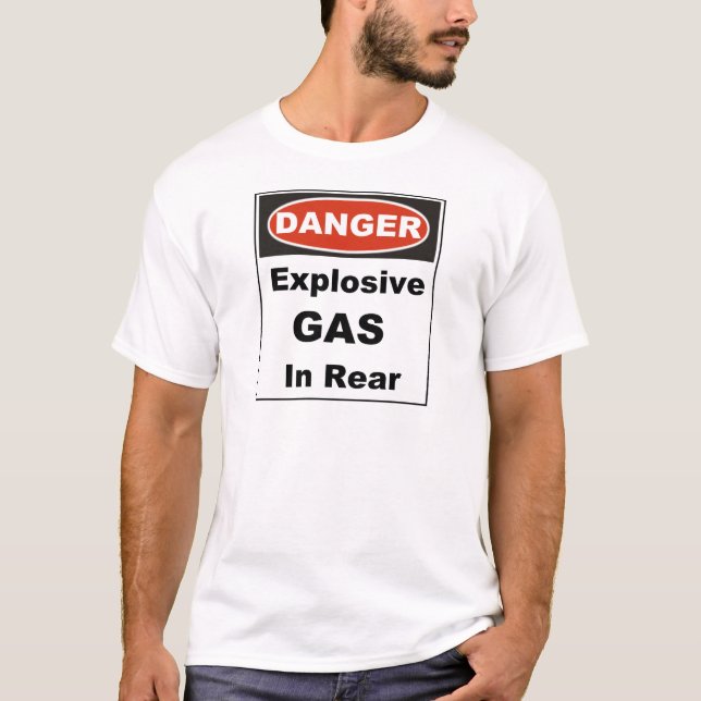 Camiseta Gas explosivo del peligro en parte posterior (Anverso)