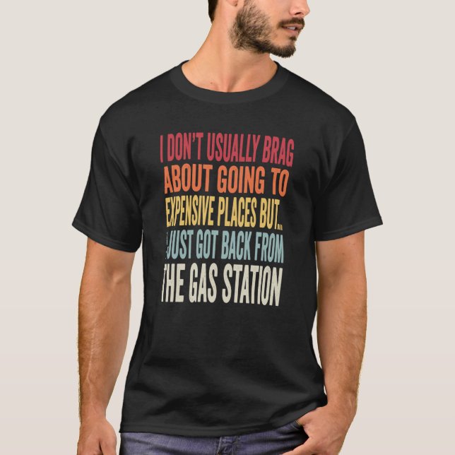 Camiseta Gas Station Joke Inflation Meme (Anverso)