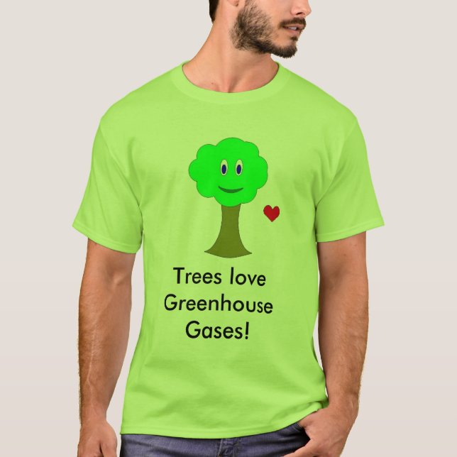 Camiseta ¡Gases de efecto invernadero del amor de los (Anverso)