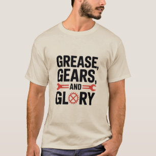 Camiseta Gases de grasa y diseño del Orgullo de gloria para