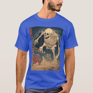 Camiseta Gashadokuro Esqueleto Gigante Yokai Terror Japonés