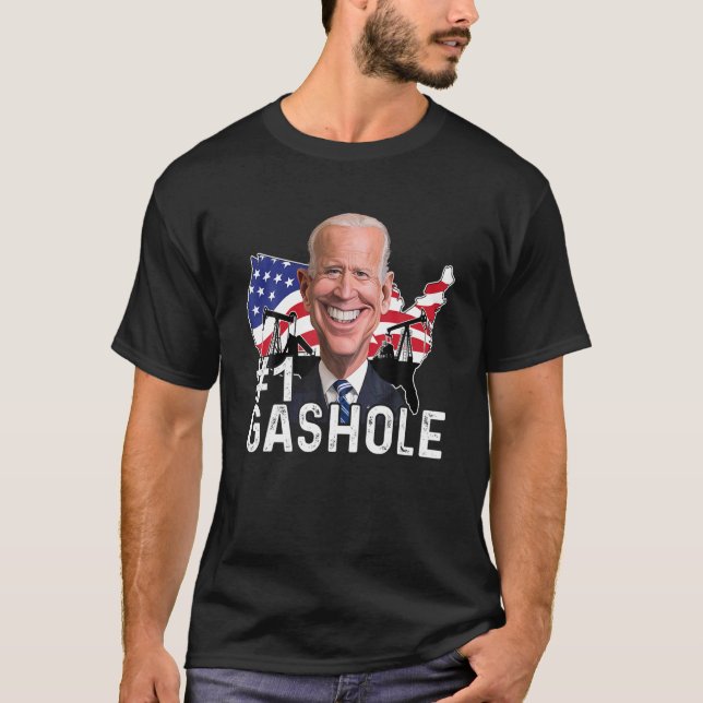 Camiseta Gashole Biden Funny Anti Biden Gas Precios Biden D (Anverso)