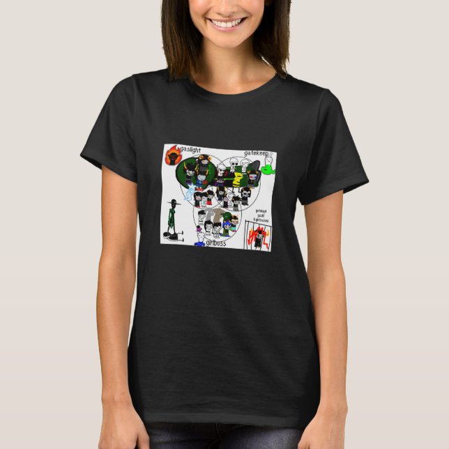 Camiseta Gaslight Gatekeep Girlboss  Meme 3 (Anverso)