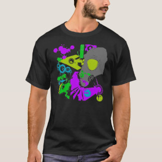 Camiseta Gasmask de neón