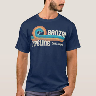 Camiseta Gasoducto Banzai 80's en la costa norte de Hawaii
