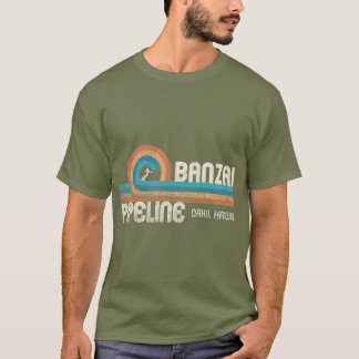 Camiseta Gasoducto Banzai 80's en la costa norte de Hawaii