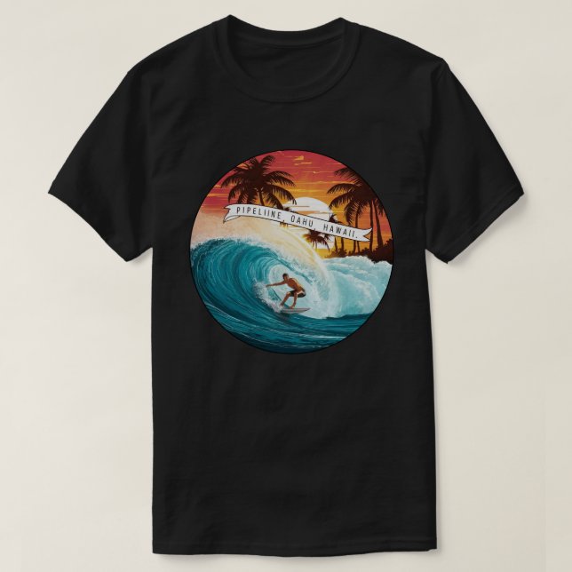 Camiseta Gasoducto, Oahu, Hawaii (Diseño del anverso)