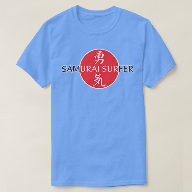 Camiseta Gasoducto Samurai Surfer Pipeline Hawaii Shark (2) (Diseño del anverso)