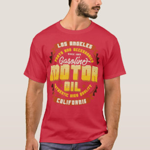 Camiseta gasolina aceite de motor vintage personalizado cal