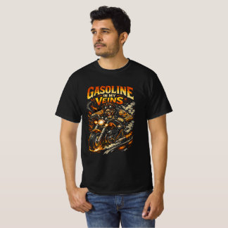 Camiseta Gasolina en mis venas - Jinete salvaje
