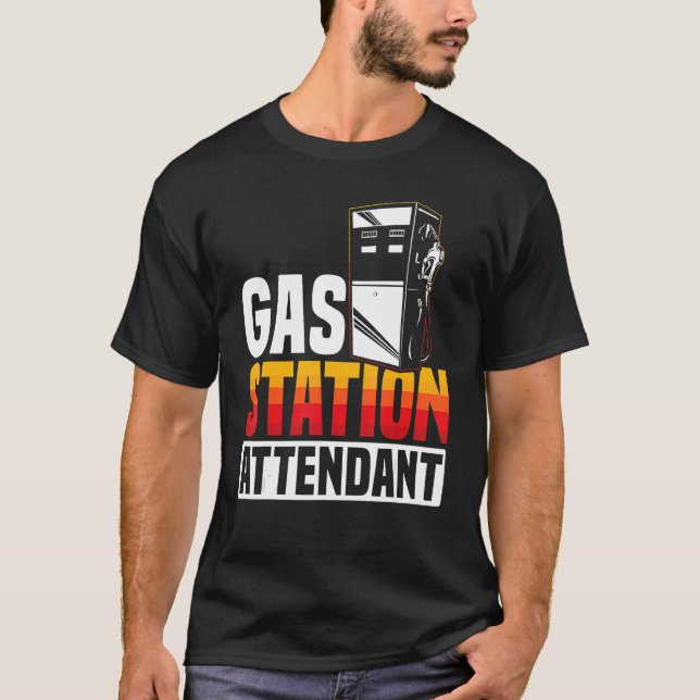 Camiseta Gasolina Gasolina Gasolina Gasolina Attendant Gas  (Anverso)