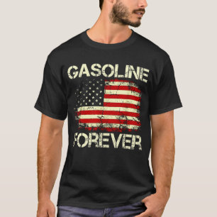 Camiseta Gasolina Para Siempre Autos Funny Fuel Gas De Band