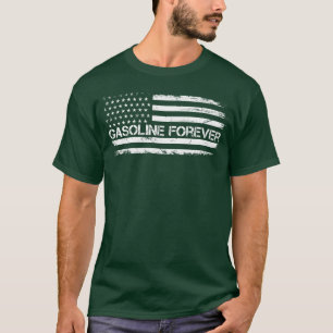 Camiseta Gasolina Por Siempre Bandera De EE. UU. Divertido