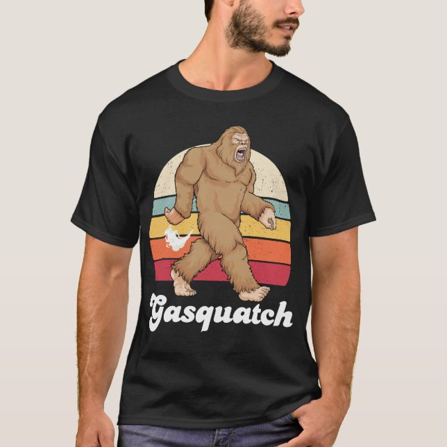 Camiseta Gasquatch Funny Bigfoot Farting Gassy Sasquatch Fa (Anverso)