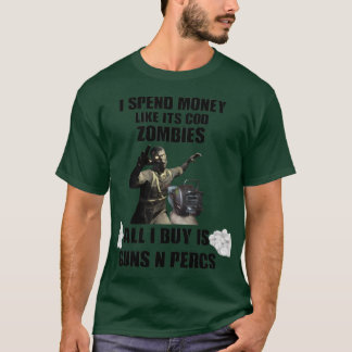 Camiseta Gasto dinero como si fueran zombies de bacalao div