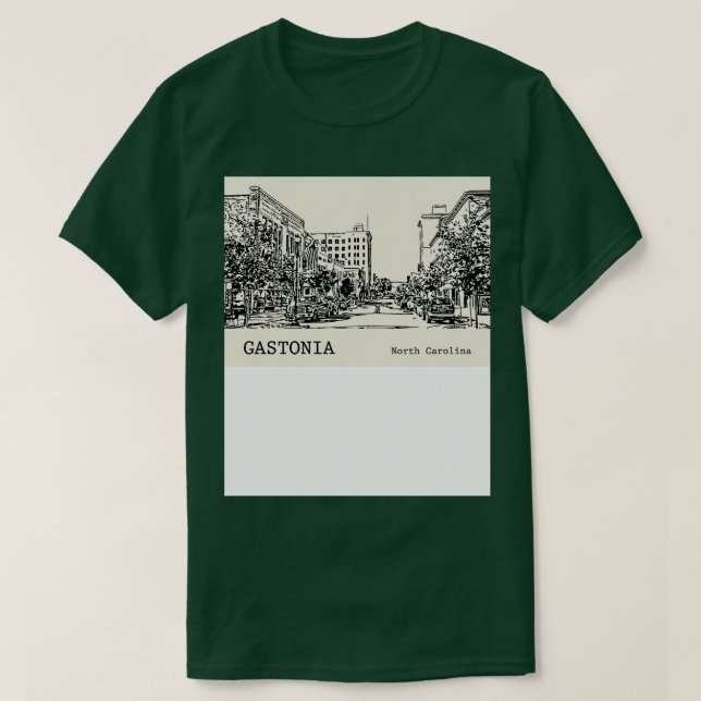 Camiseta Gastonia North olina 2 (Diseño del anverso)