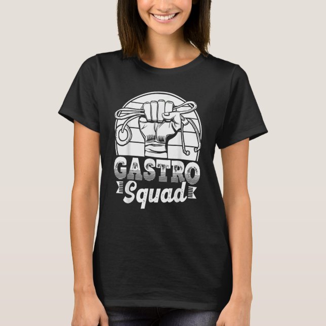 Camiseta Gastroentero, Médica del Asistente Médico Gastro S (Anverso)