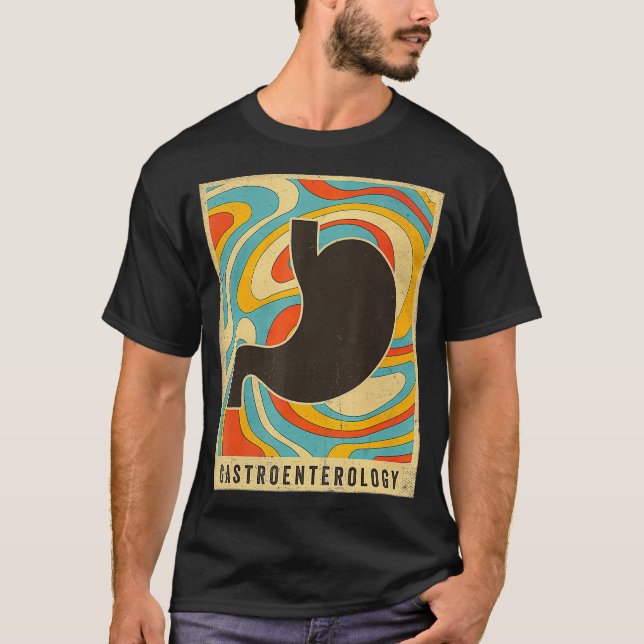 Camiseta Gastroenterología vintage Poster retro (Anverso)