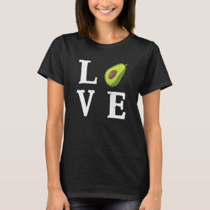 Camiseta Gastronomía Guacamole Fodie Love Aguacate Vegan