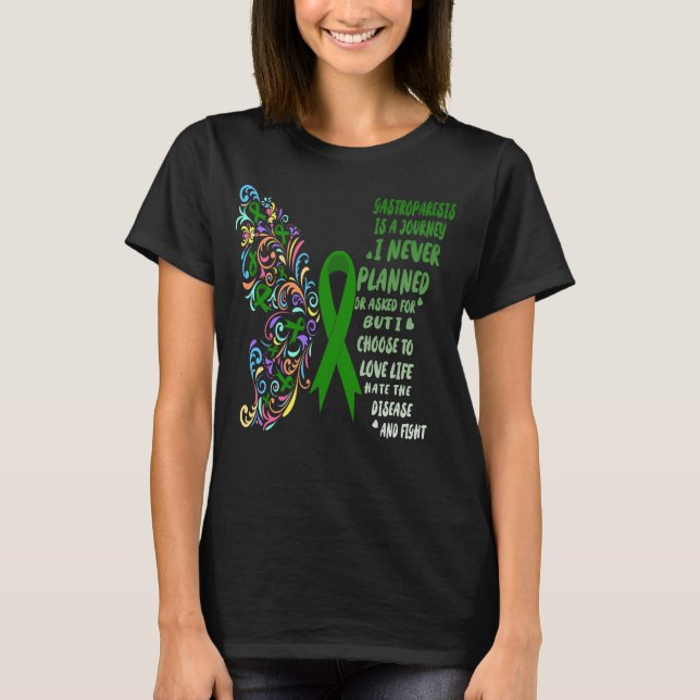 Camiseta gastroparesia Cáncer travesía vida vida vida lucha (Anverso)