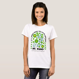 Camiseta Gastroparesia Floral Boho Conciencia Amabilidad