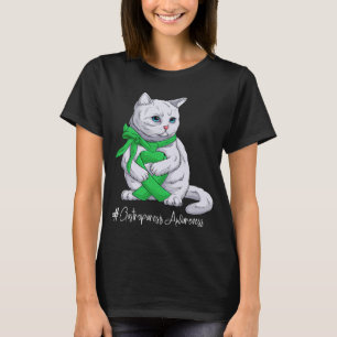 Camiseta Gastroparesis Awareness Mes Gato Cinta Verde