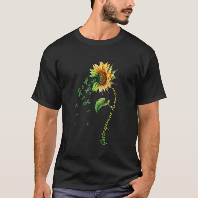 Camiseta Gastroparesis Sensibilización Girasol Shirt (Anverso)