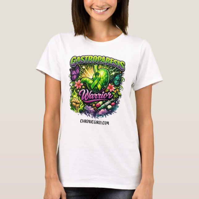 Camiseta Gastroparesis Warrior (Anverso)