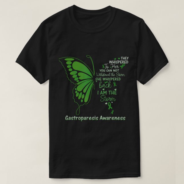 Camiseta Gastroparesis Yo soy la tormenta (Diseño del anverso)