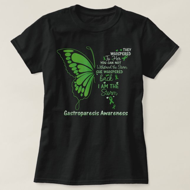 Camiseta Gastroparesis Yo soy la tormenta  (Diseño del anverso)