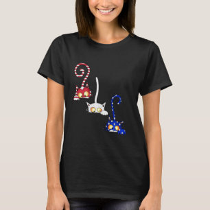 Camiseta Gata 4 de julio bandera americana roja blanca azul