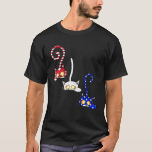 Camiseta Gata 4 de julio bandera americana roja blanca azul