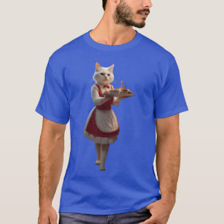 Camiseta Gata camarera vintage
