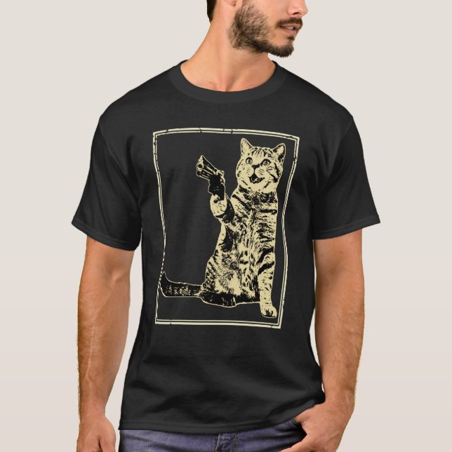 Camiseta Gata de pistola (Anverso)