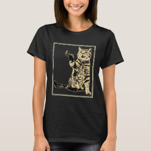 Camiseta Gata de pistola Gato 1