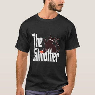 Camiseta Gata divertida madre gata malvada madre gato negro