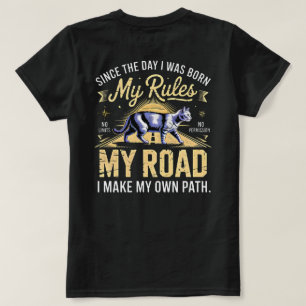 Camiseta Gata Emprendedora Mis Reglas Mi Camino - Hustle Ca