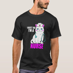 Camiseta Gata Enfermera Estetoscopio Enfermería Medicina Cn
