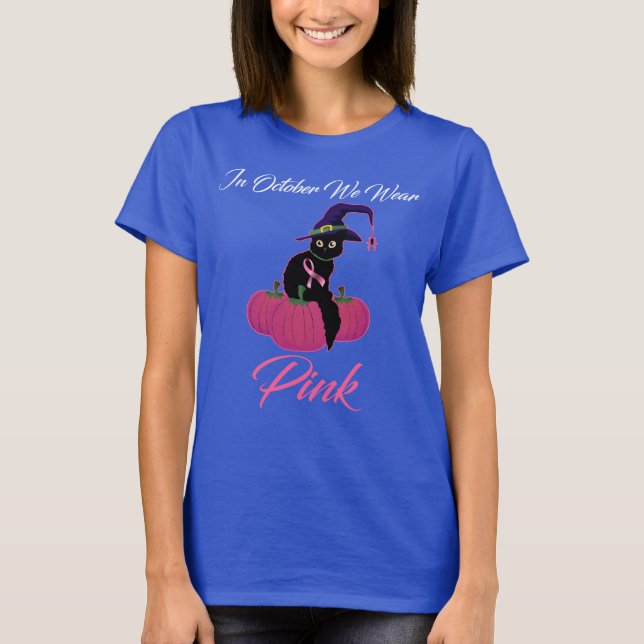 Camiseta gata hallowenn pimk (Anverso)