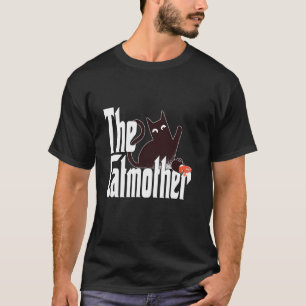Camiseta Gata madre divertida gata madre malvada gata negra