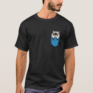 Camiseta Gata Mamá Amante de Gatos Ragdoll de Bolsillo Lind
