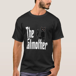 Camiseta Gata Mamá Divertida Gata Madre Minina Negra