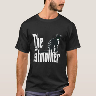 Camiseta Gata Mamá Divertida Gata Madre Minina Negra