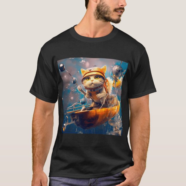 Camiseta Gata Navegando (Anverso)